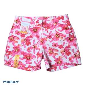 NWT Isaac Mizrahi pink floral shorts NWT size 8